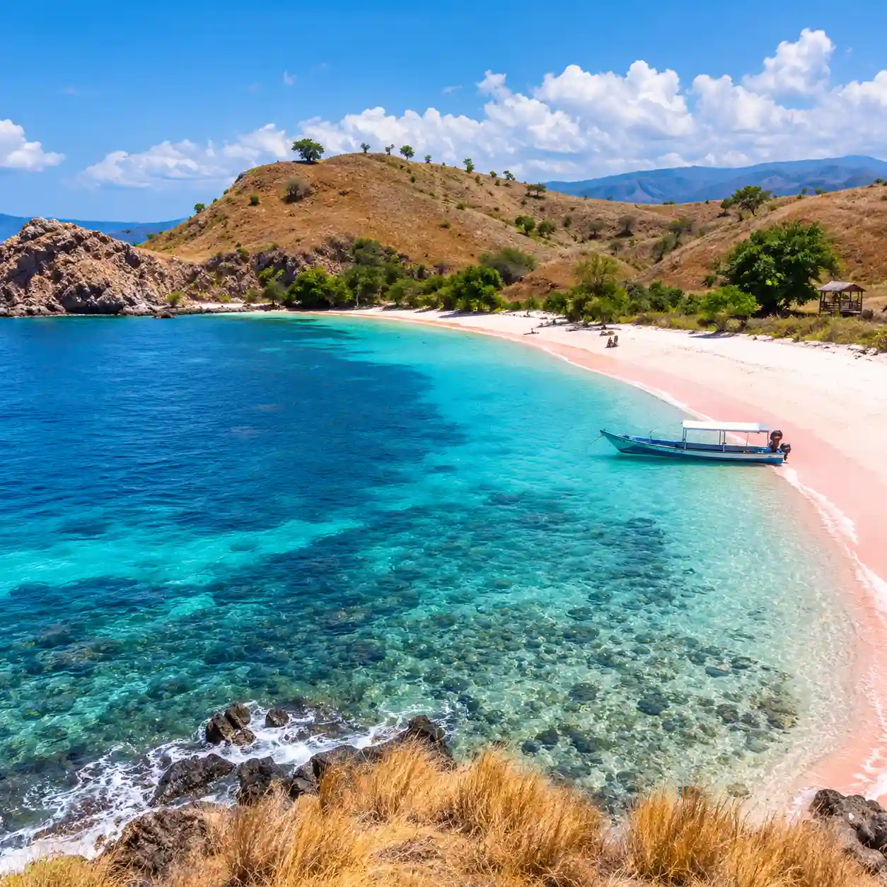 Pink Beach Lombok coastal beach